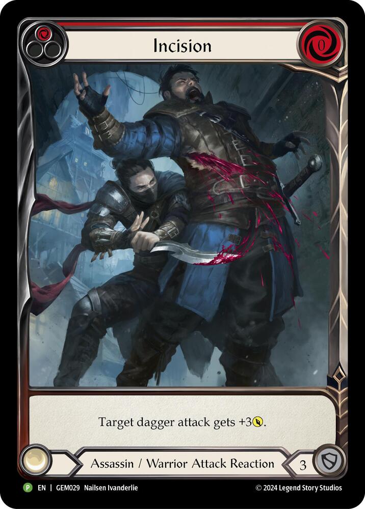 SINGLE - GEM 029 - Incision (EN) (PLAYSET)