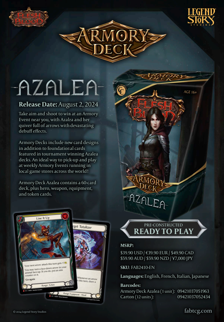 SEALED - Armory Deck - AZALEA