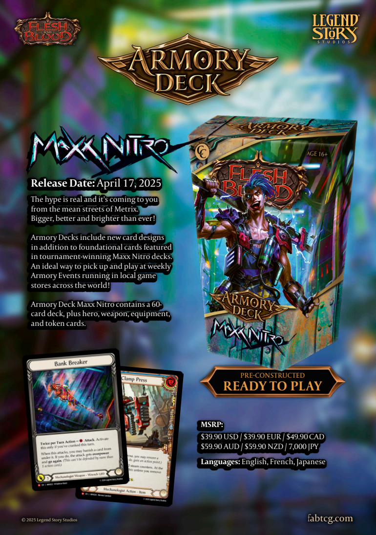 SEALED - Armory Deck - MAXX NITRO