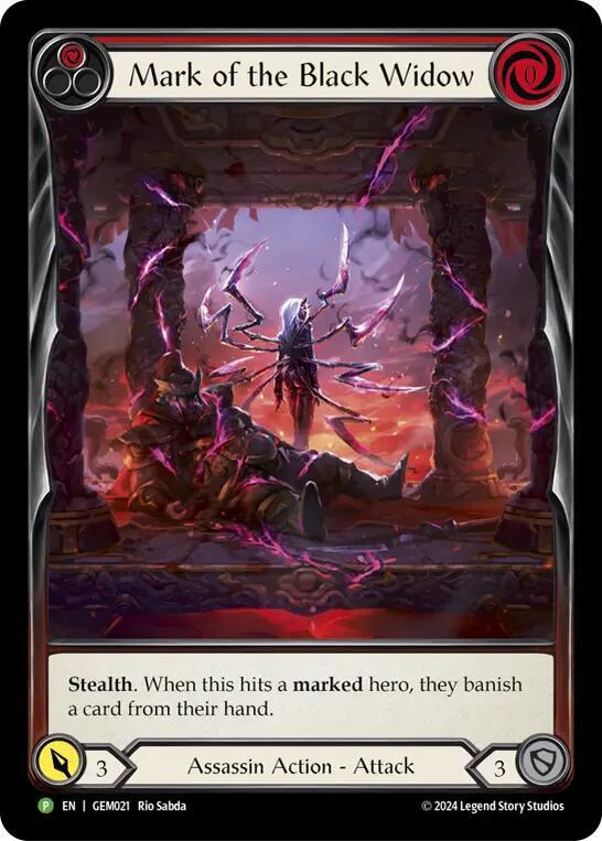SINGLE - GEM 021 - Mark of the Black Widow (EN) (PLAYSET)