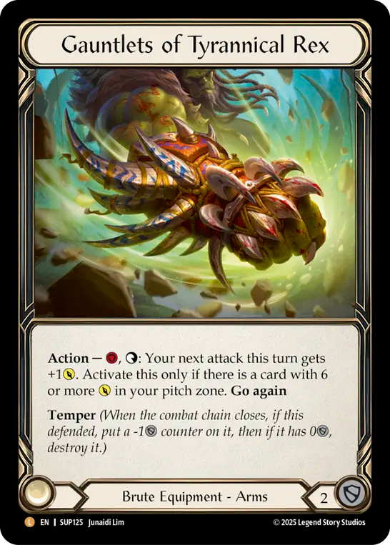 SINGLE - SUP 125 - Gauntlets of Tyrannical Rex (RF) (EN)